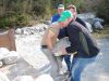 Renaturierung - Steineinbringung am Pillersee